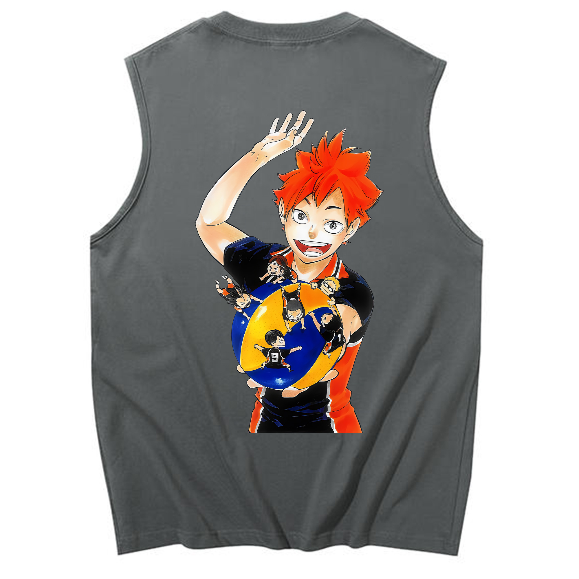 （画像用） ハイキュー!! Haikyu!! コットン100％タンクトップ（背面プリント）